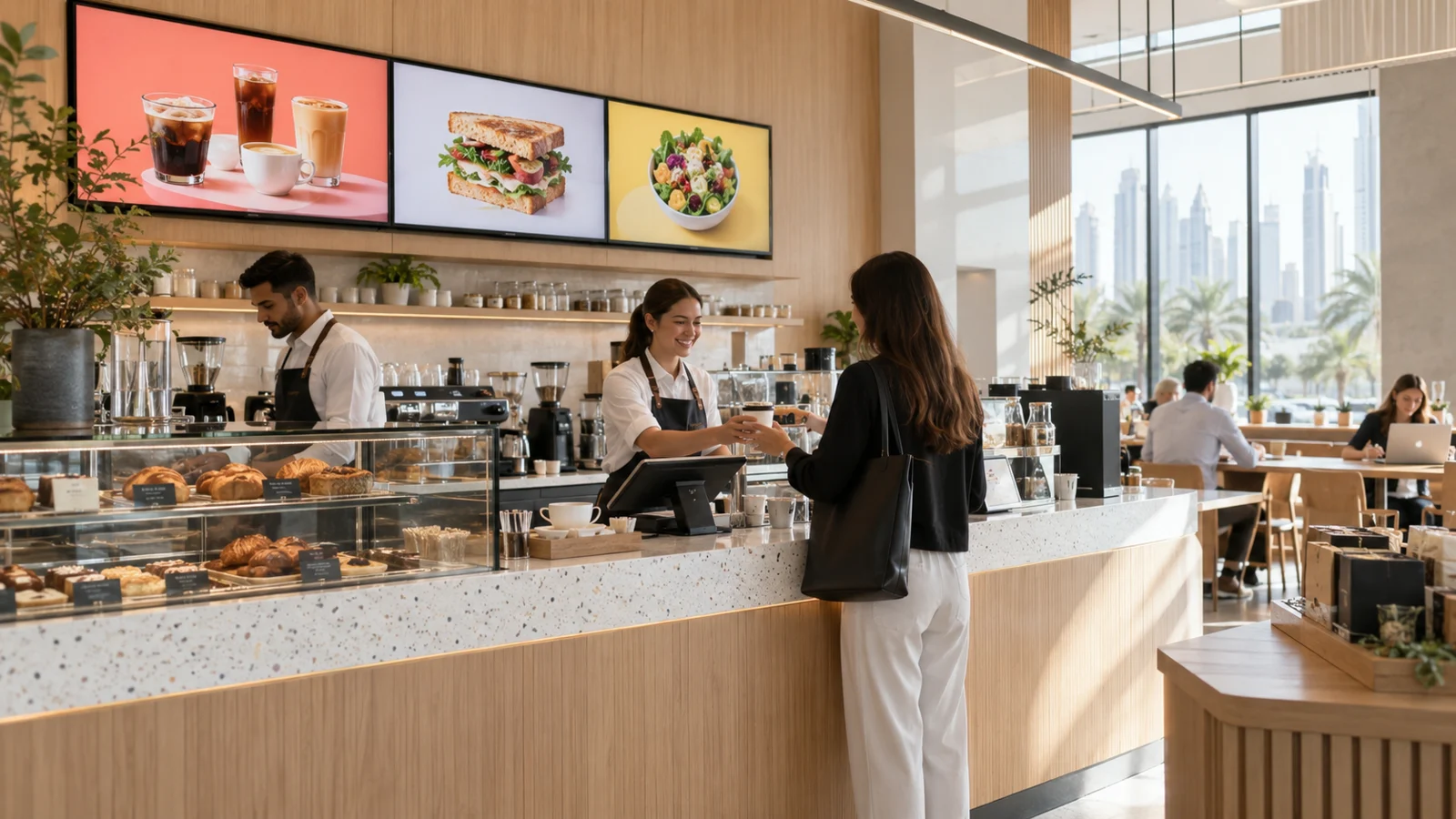 Food & Beverage digital signage application